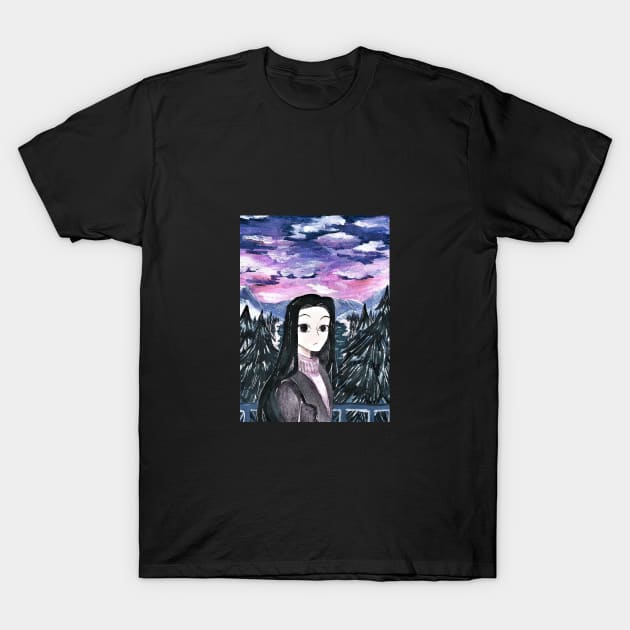 Purple Girl T-Shirt by reigncore